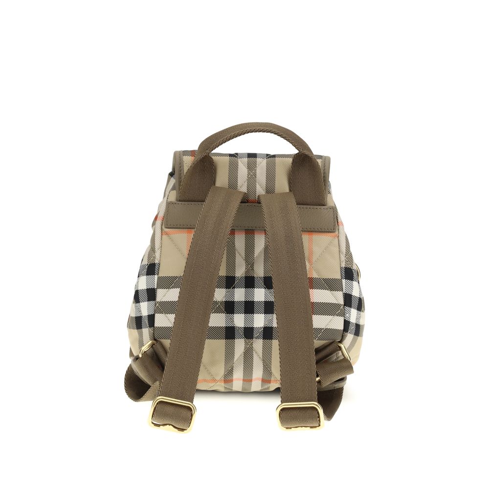 Beige Polyamide Backpack