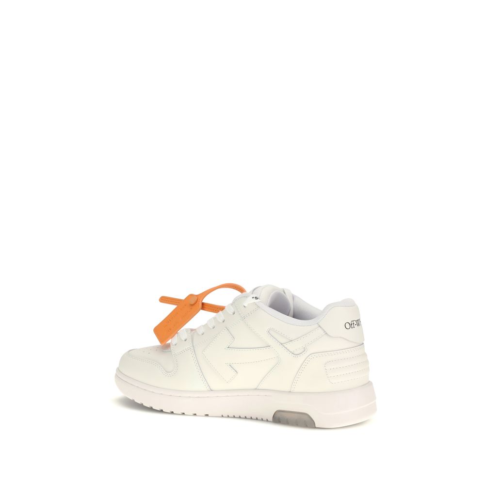 White Calf Leather Bos Taurus Athletic Sneakers