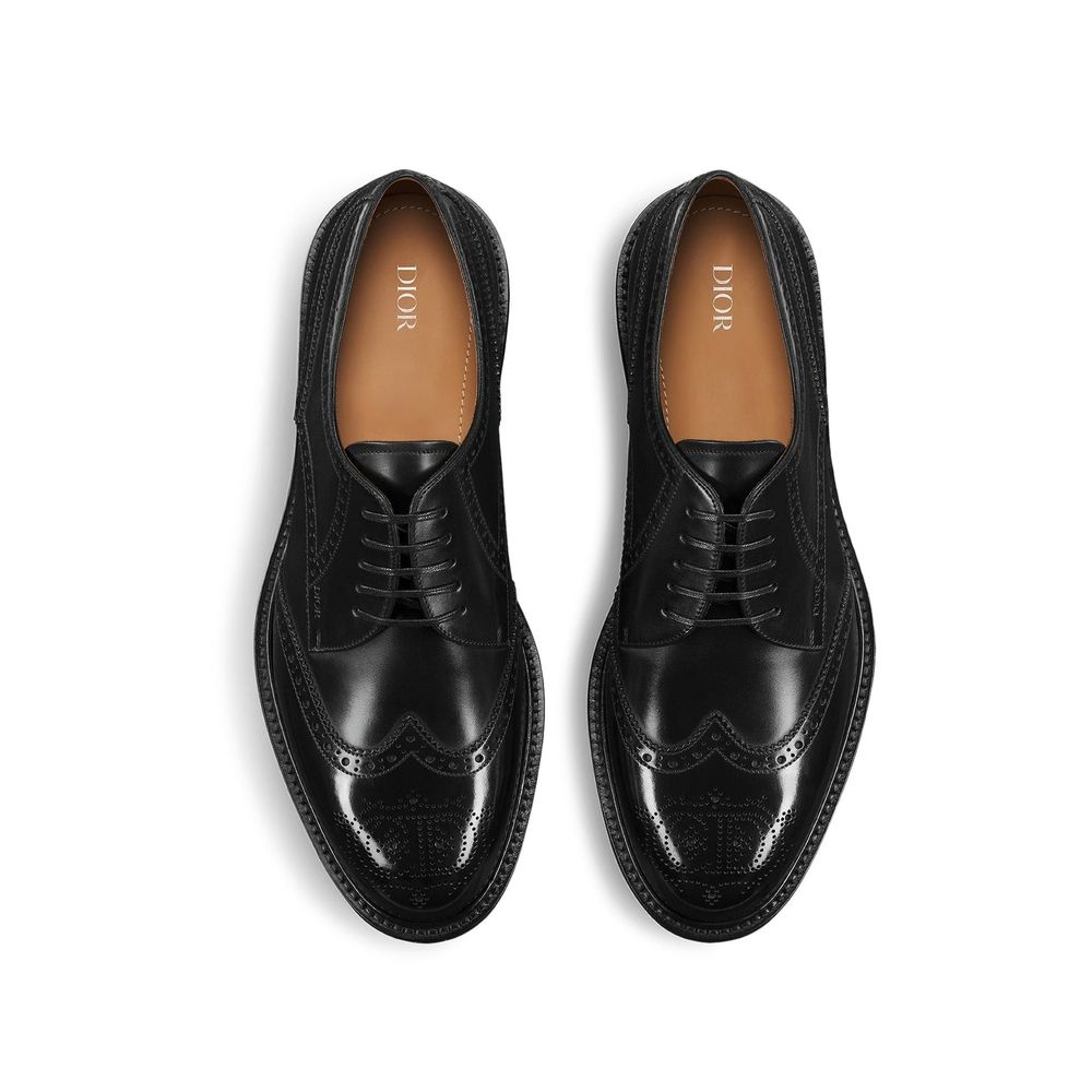Black Calfskin Oxfords And Derbies