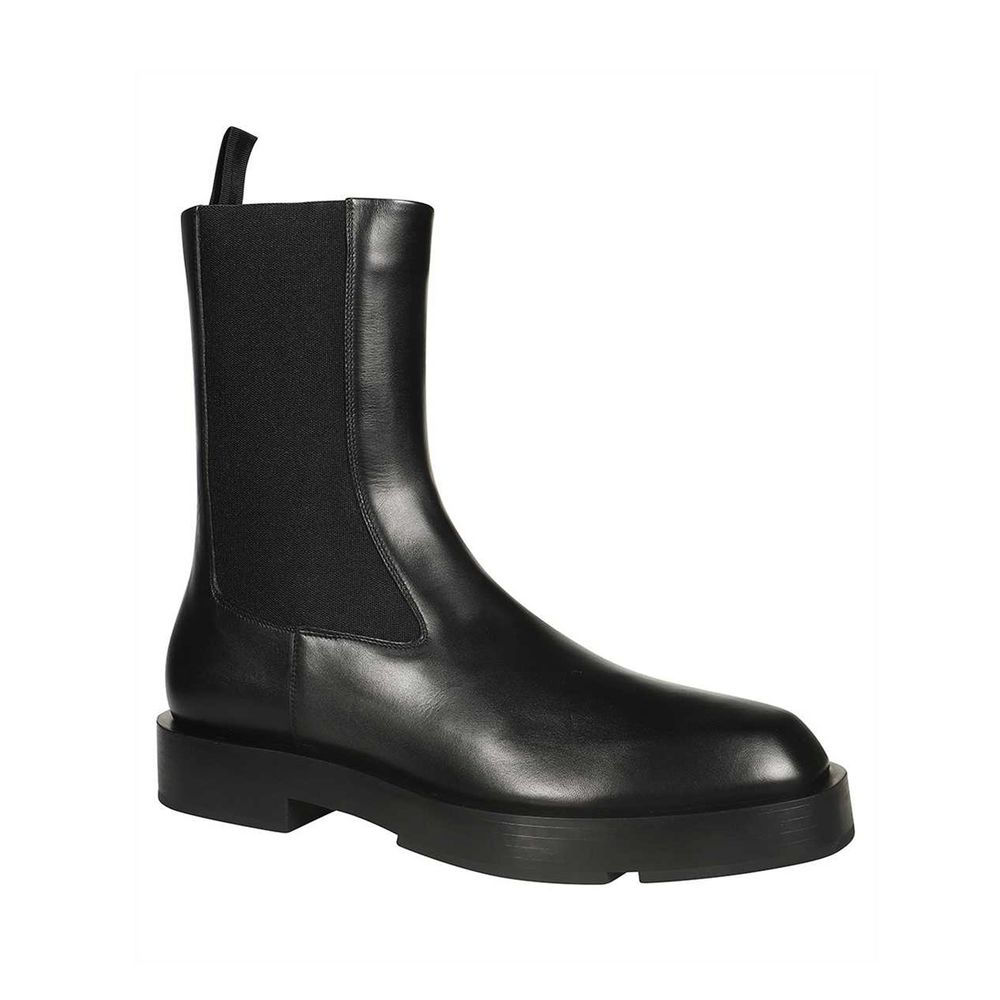 Black Calfskin Chelsea Boots