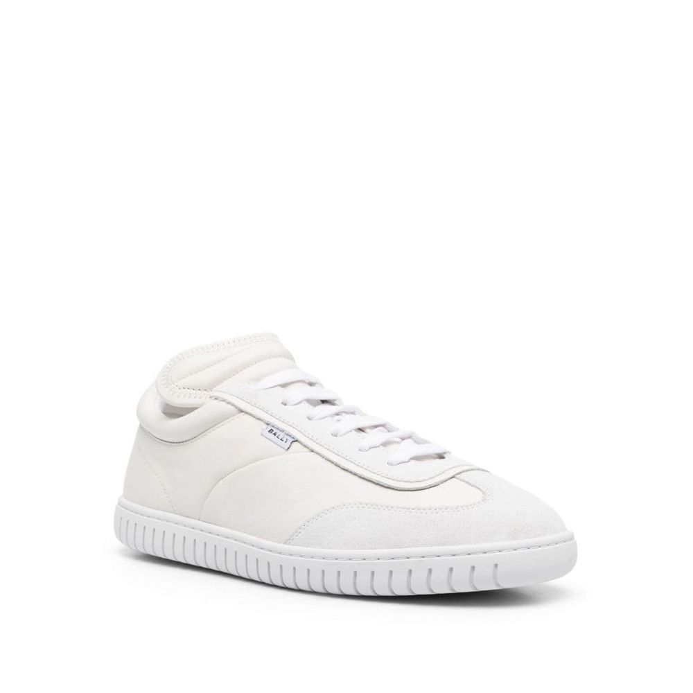White Calfskin Low Top Sneakers