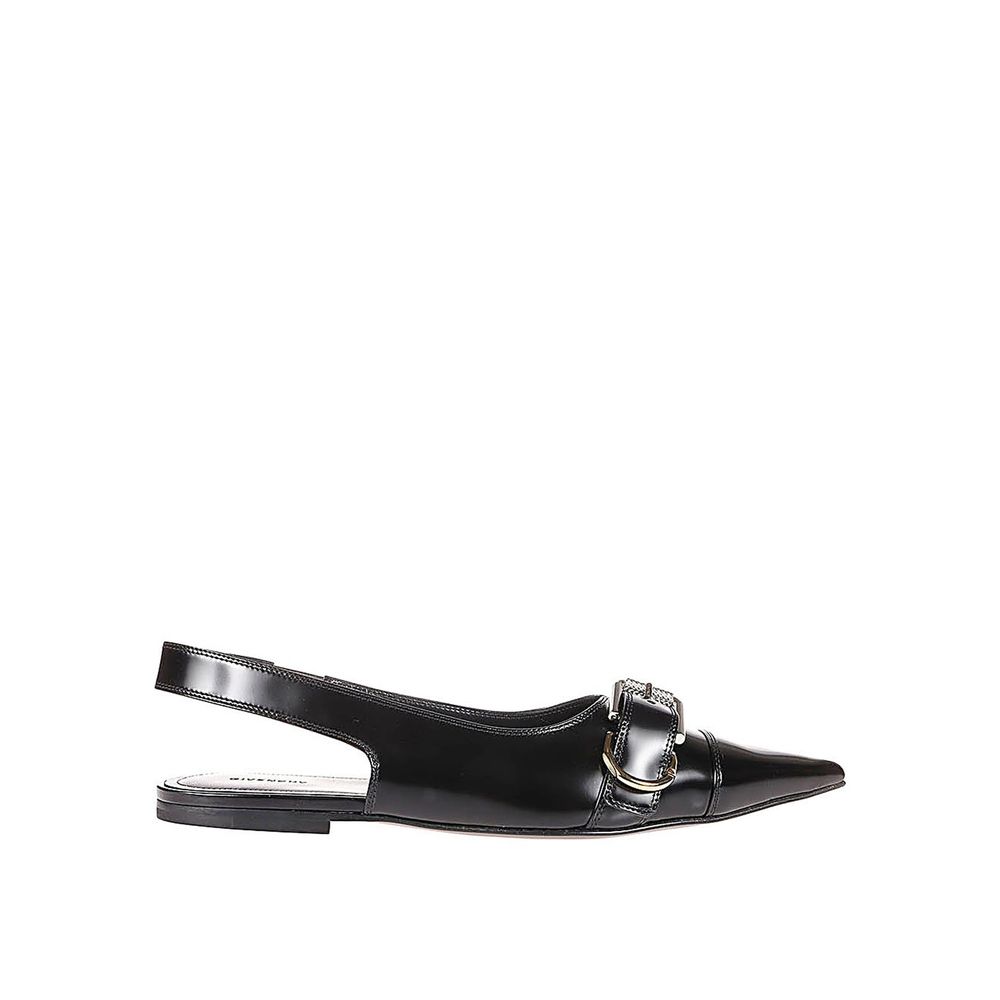 Black Calfskin Ballet Flats