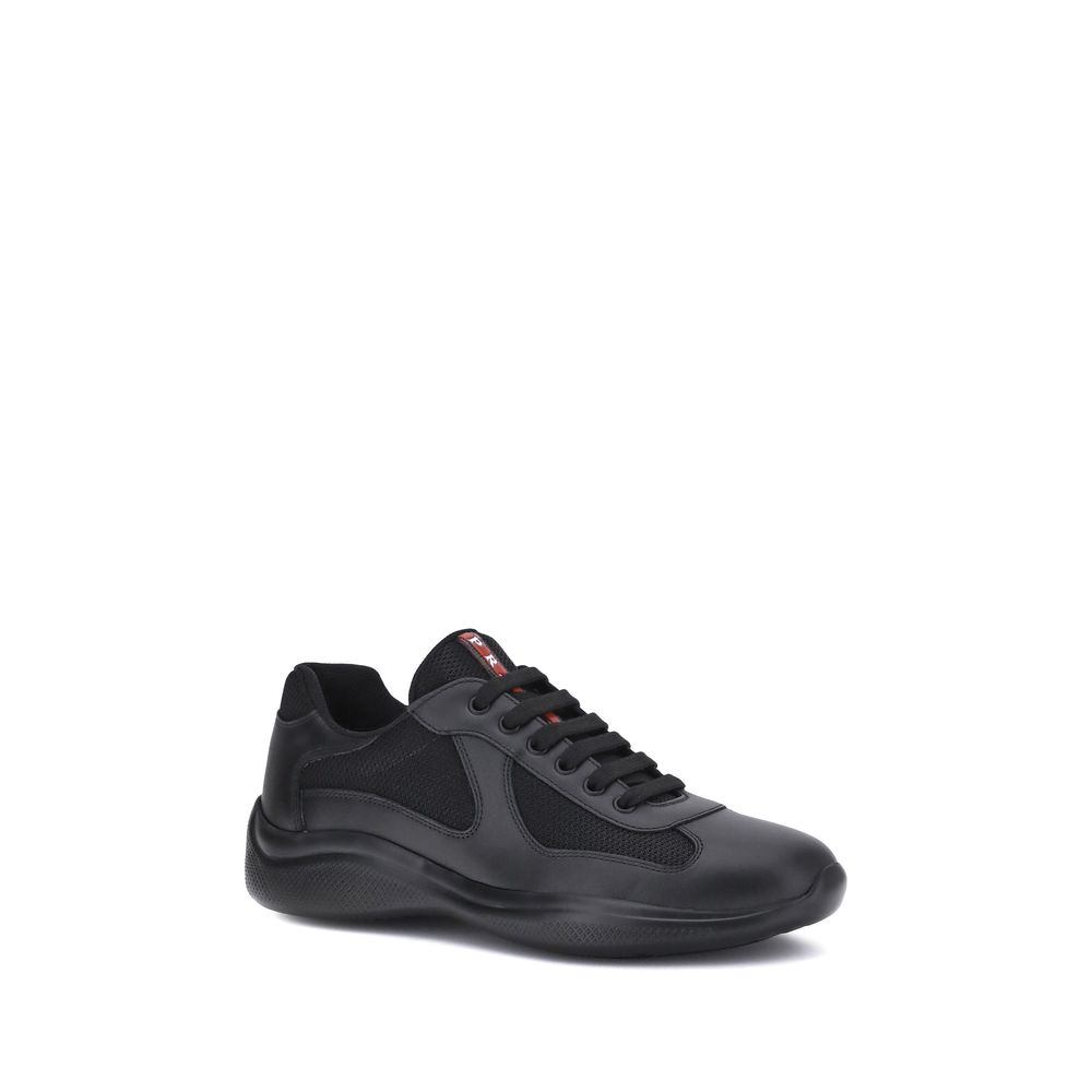 Black Calf Leather Bos Taurus Athletic Sneakers