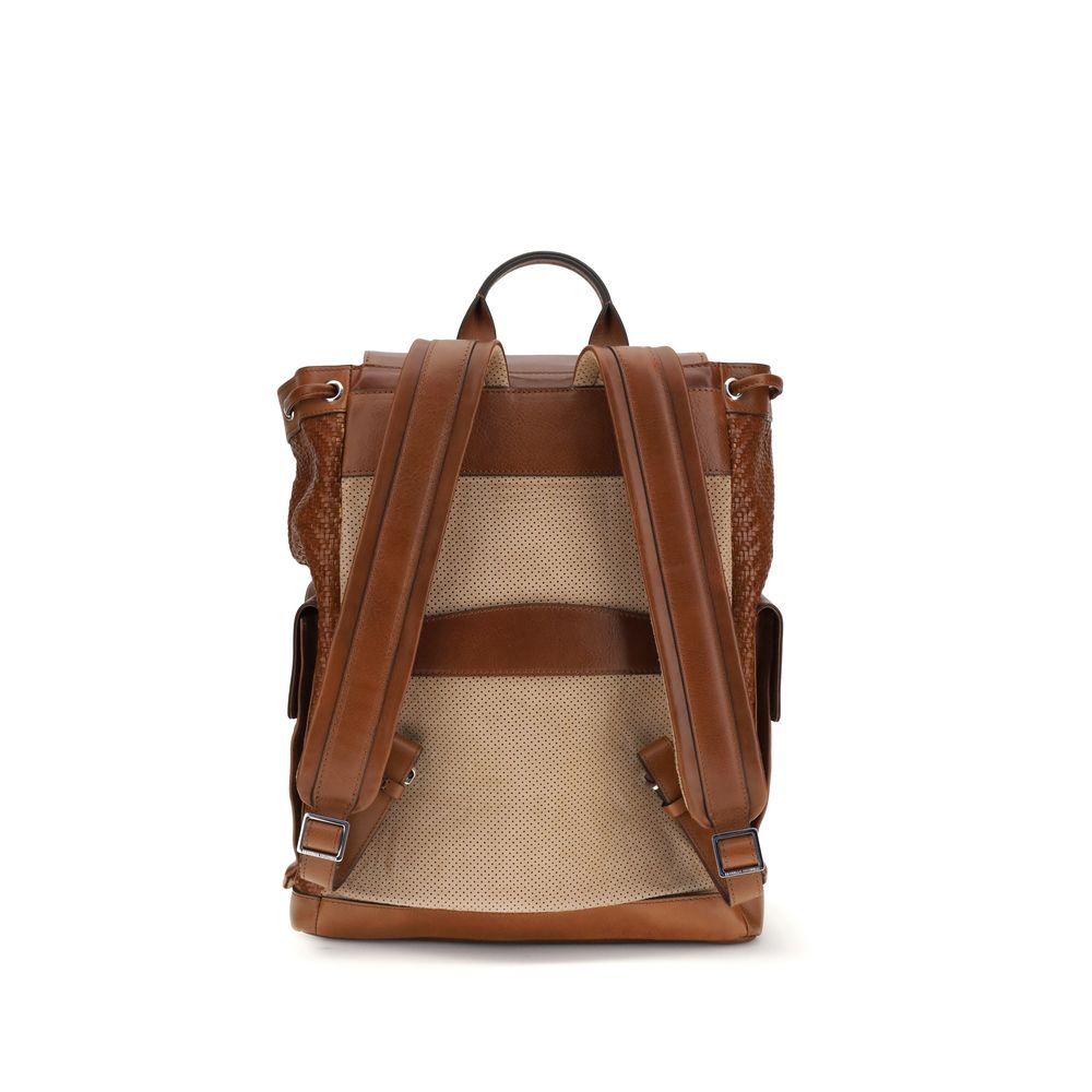 Brown Calf Leather Bos Taurus Backpack
