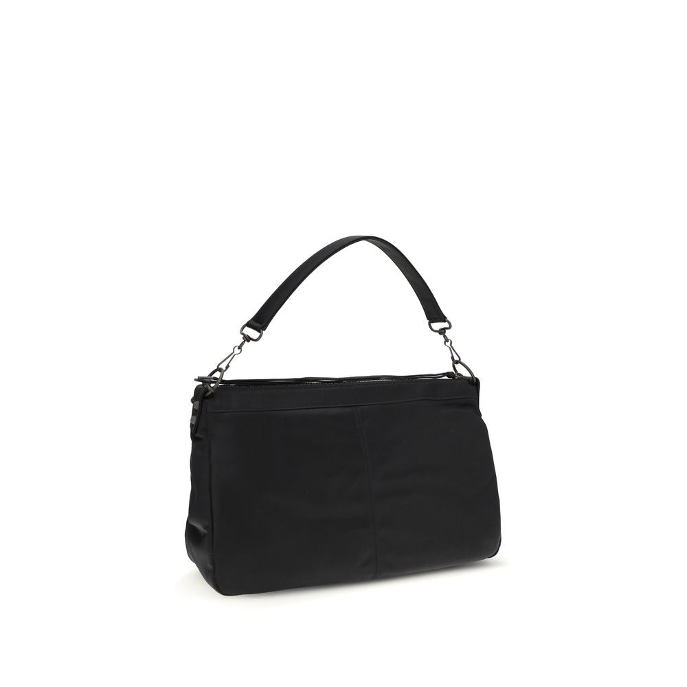 Black Polyamide Shoulder Bag