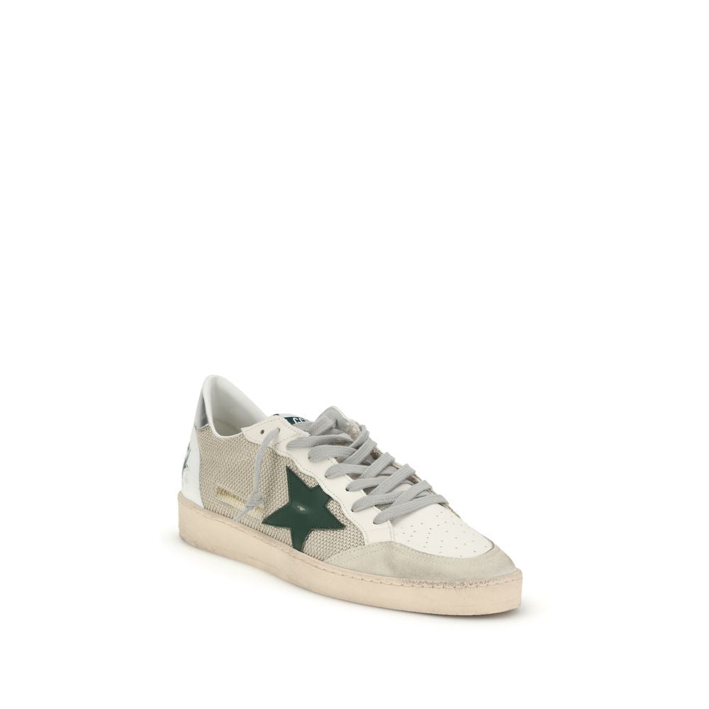 White Calf Leather Bos Taurus Low Top Sneakers