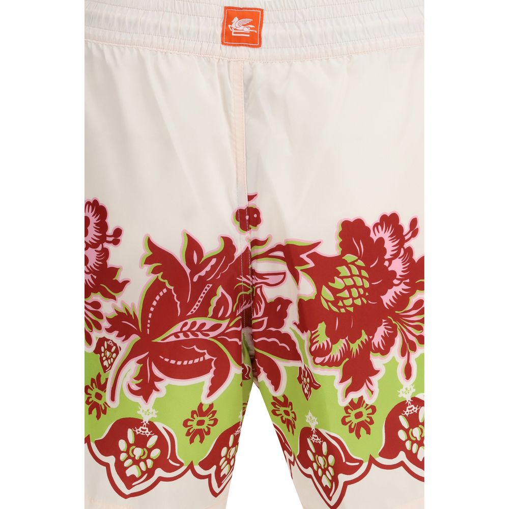 Multicolor Polyester Shorts