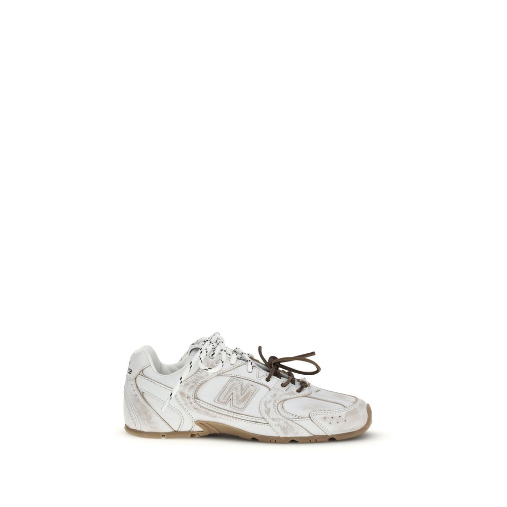 White Calf Leather Bos Taurus Athletic Sneakers