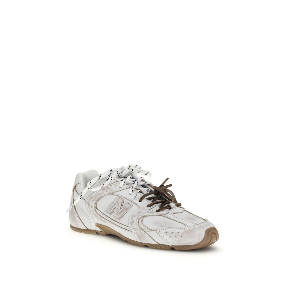 White Calf Leather Bos Taurus Athletic Sneakers