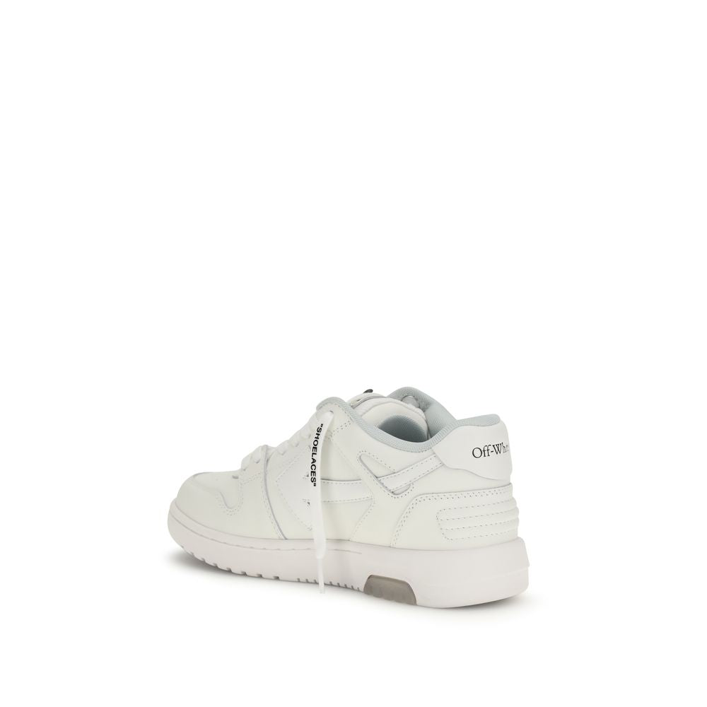 White Calf Leather Bos Taurus Athletic Sneakers
