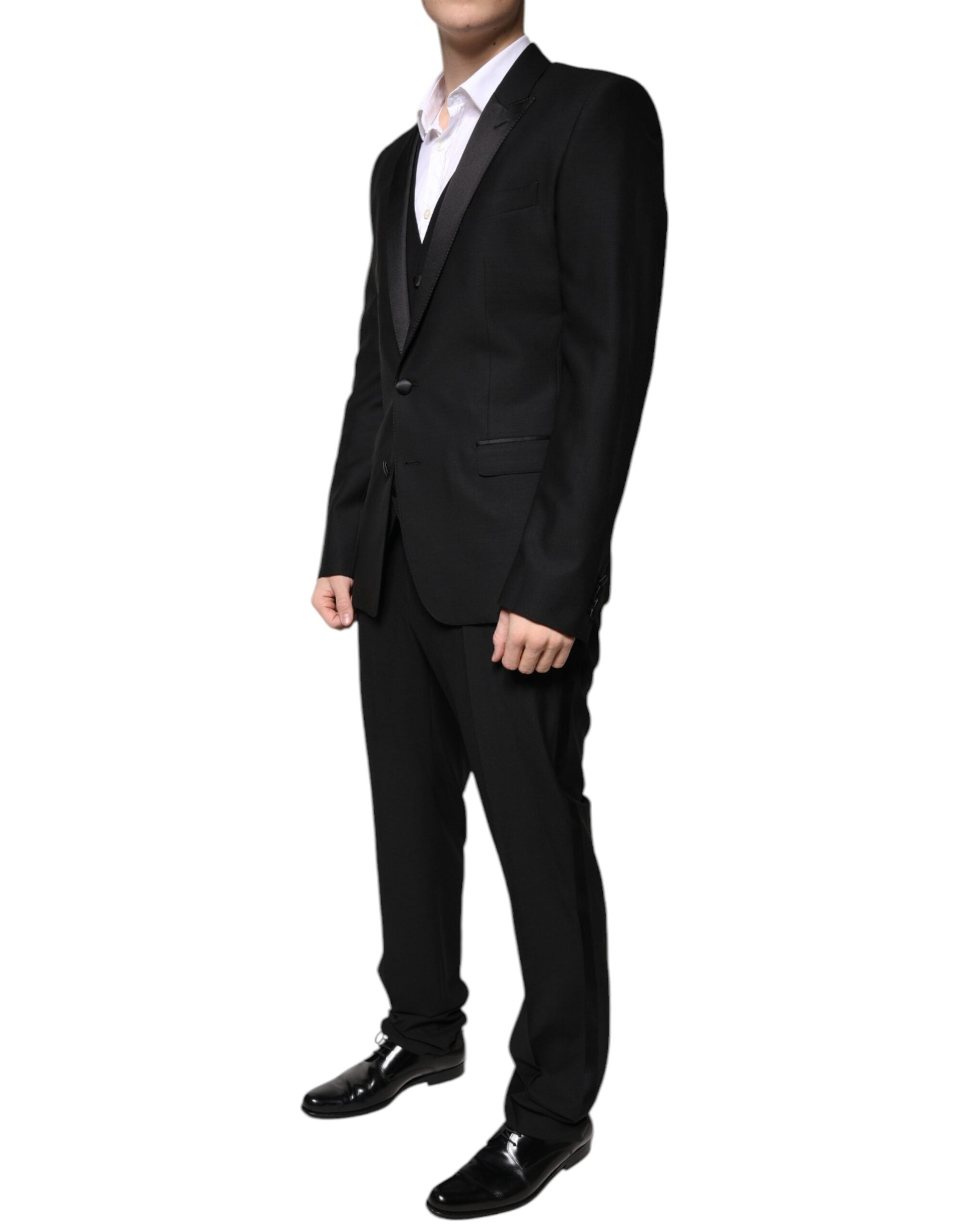 Black Virgin Wool Tuxedo