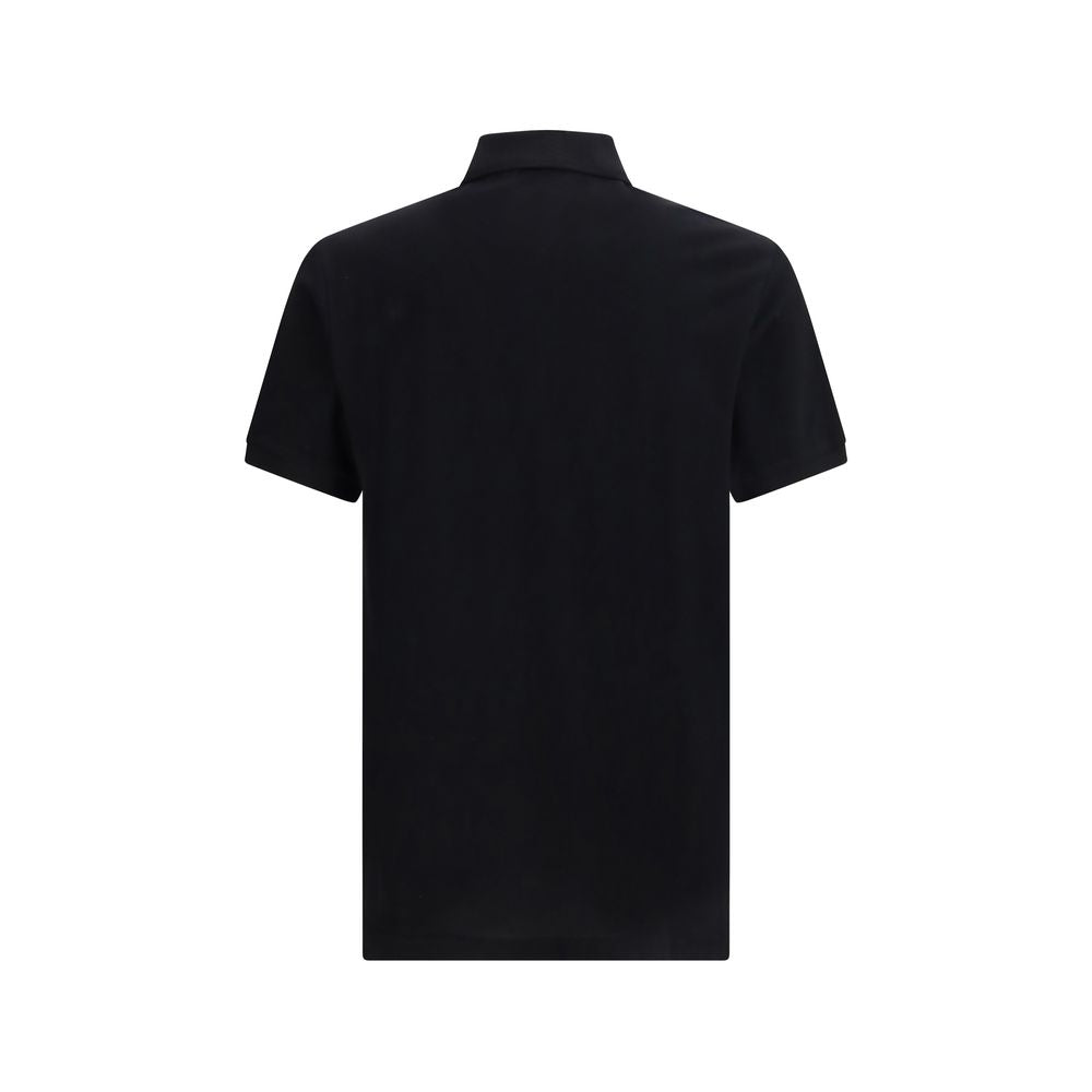 Black Cotton Polo Shirt