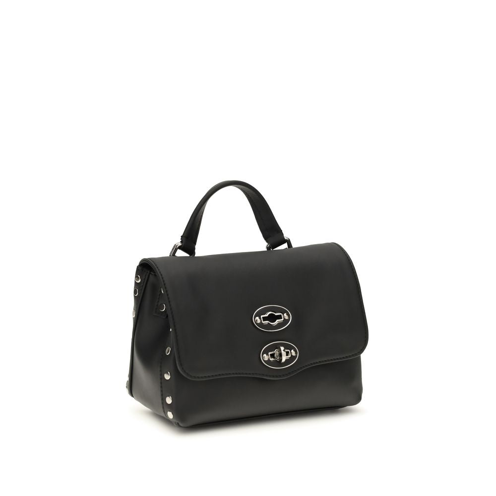 Black Calf Leather Bos Taurus Handbag