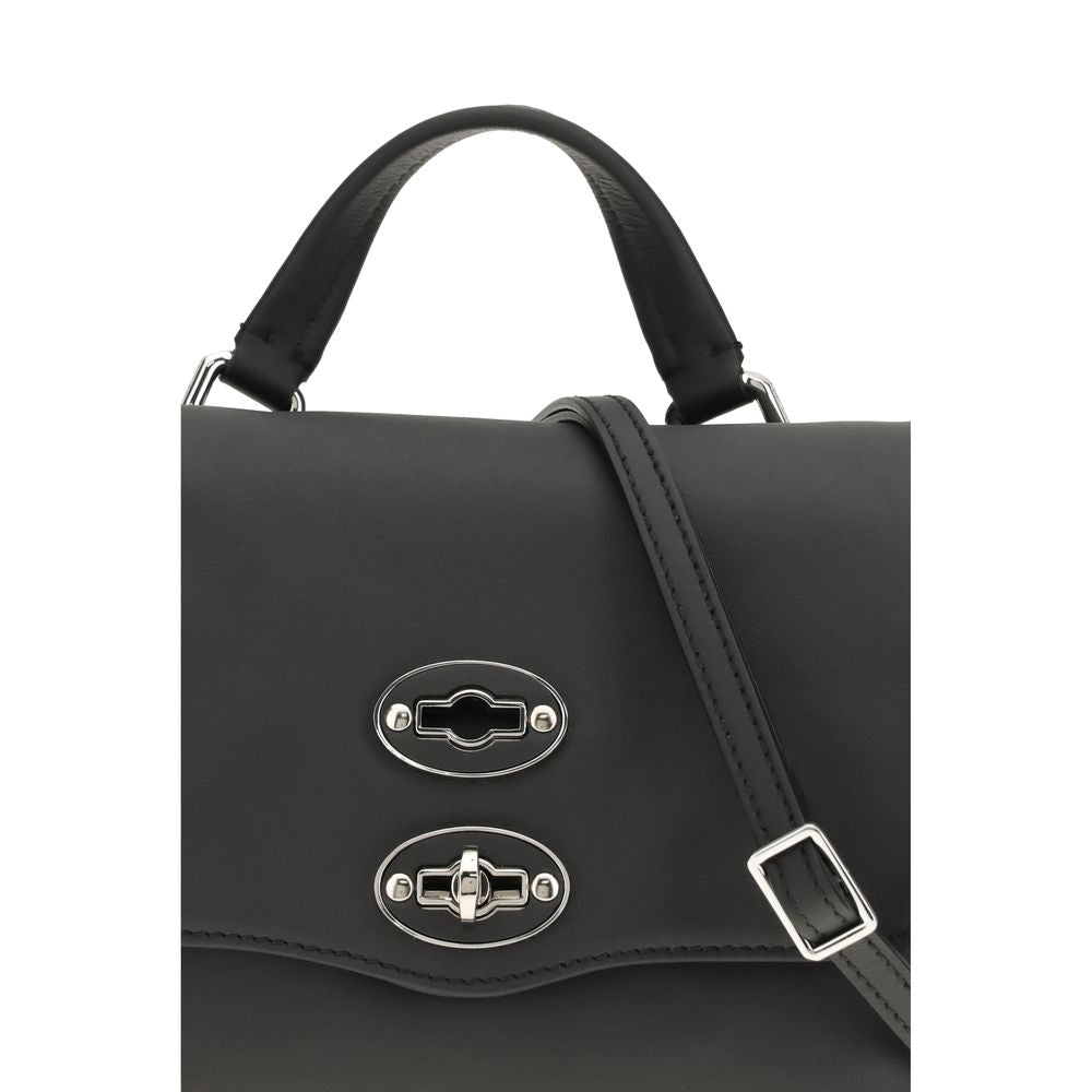 Black Calf Leather Bos Taurus Handbag