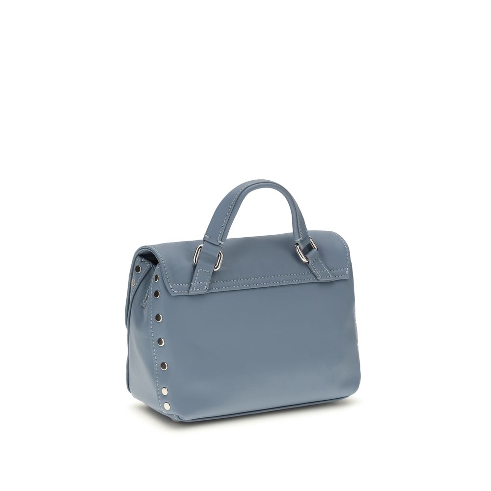 Light Blue Calf Leather Bos Taurus Handbag