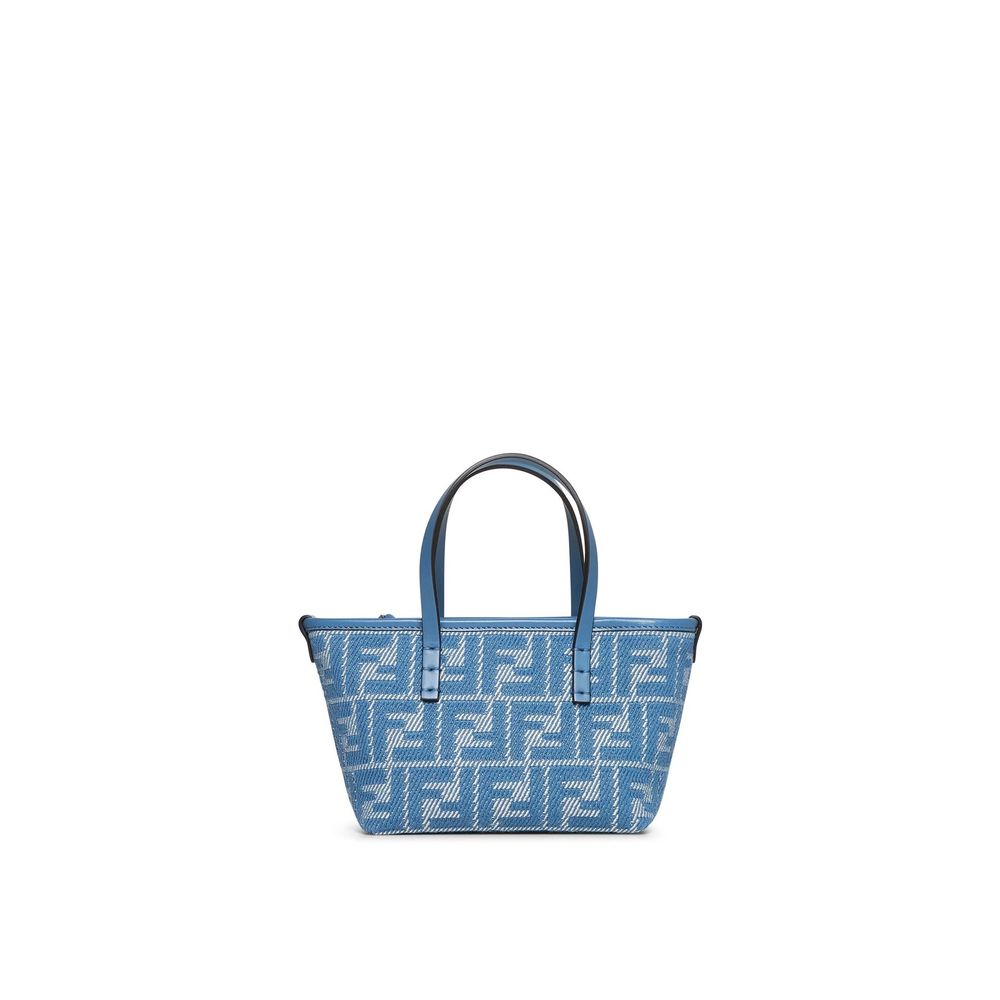 Blue Cotton Handbag