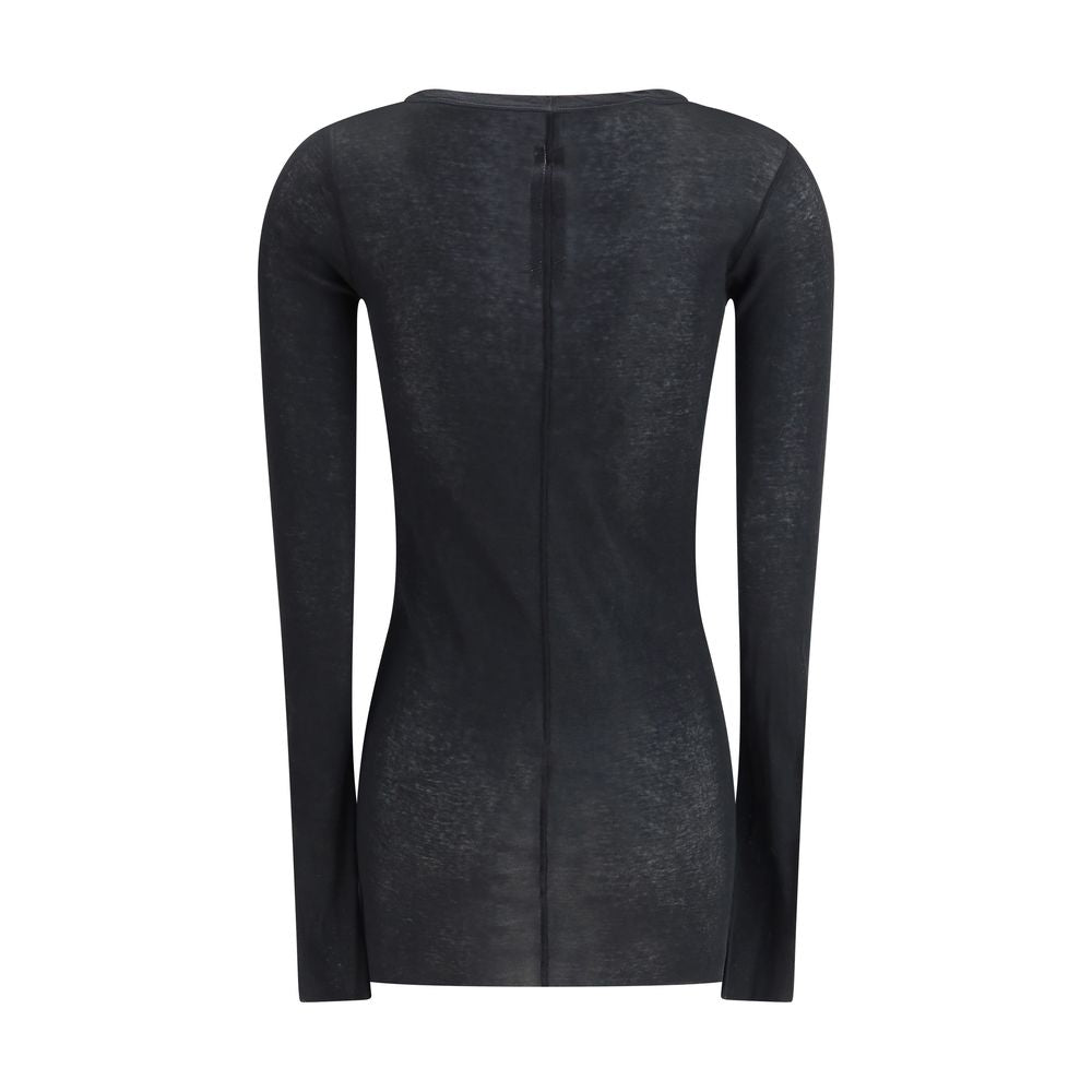 Black Cotton Longsleeve Shirt