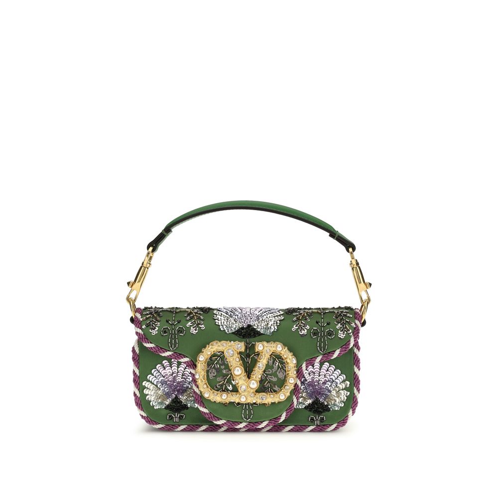 Multicolor Silk Shoulder Bag