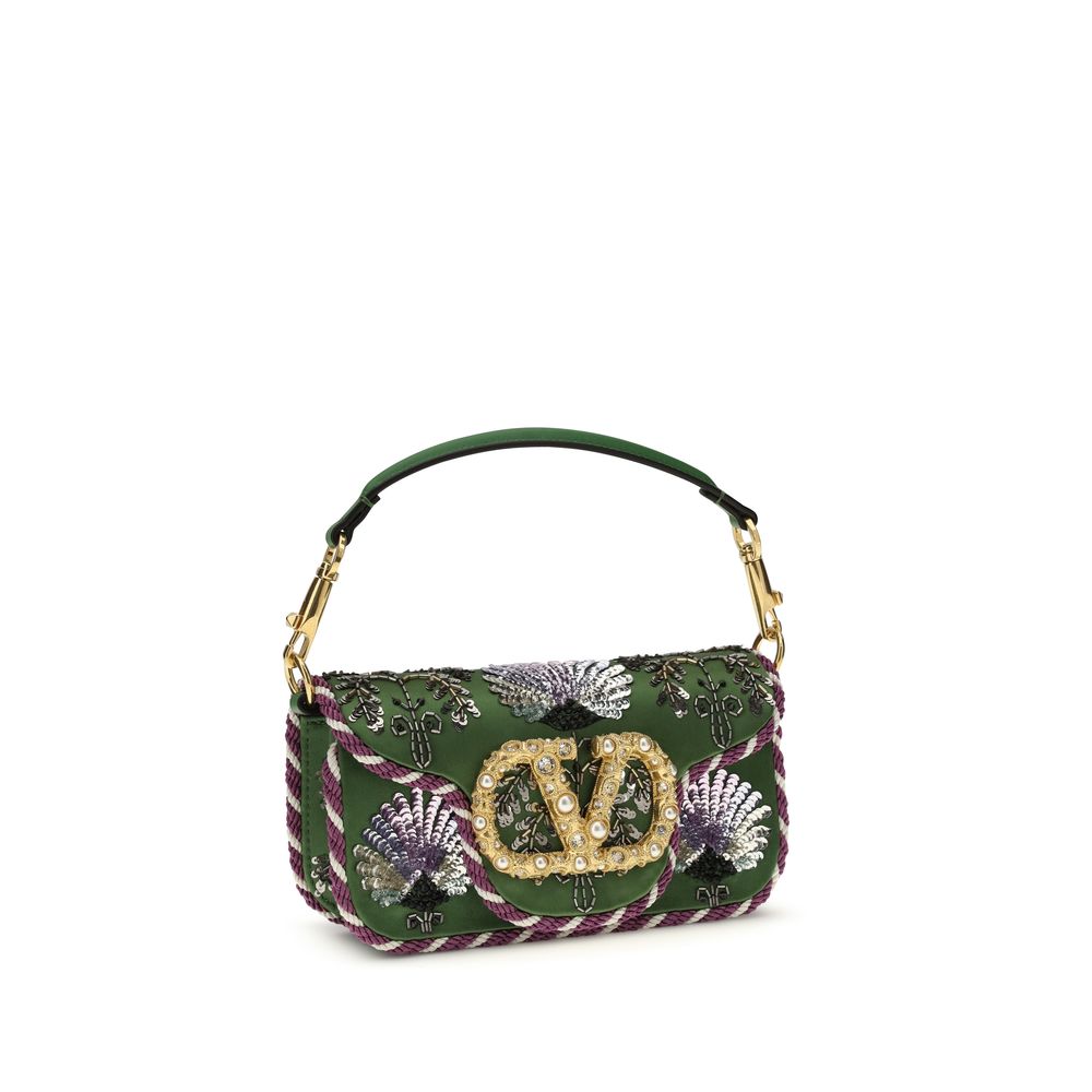 Multicolor Silk Shoulder Bag