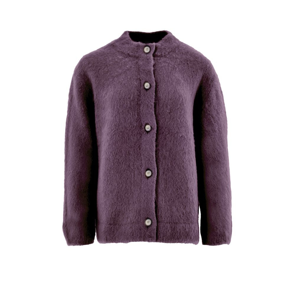 Bordeaux Wool Cardigan
