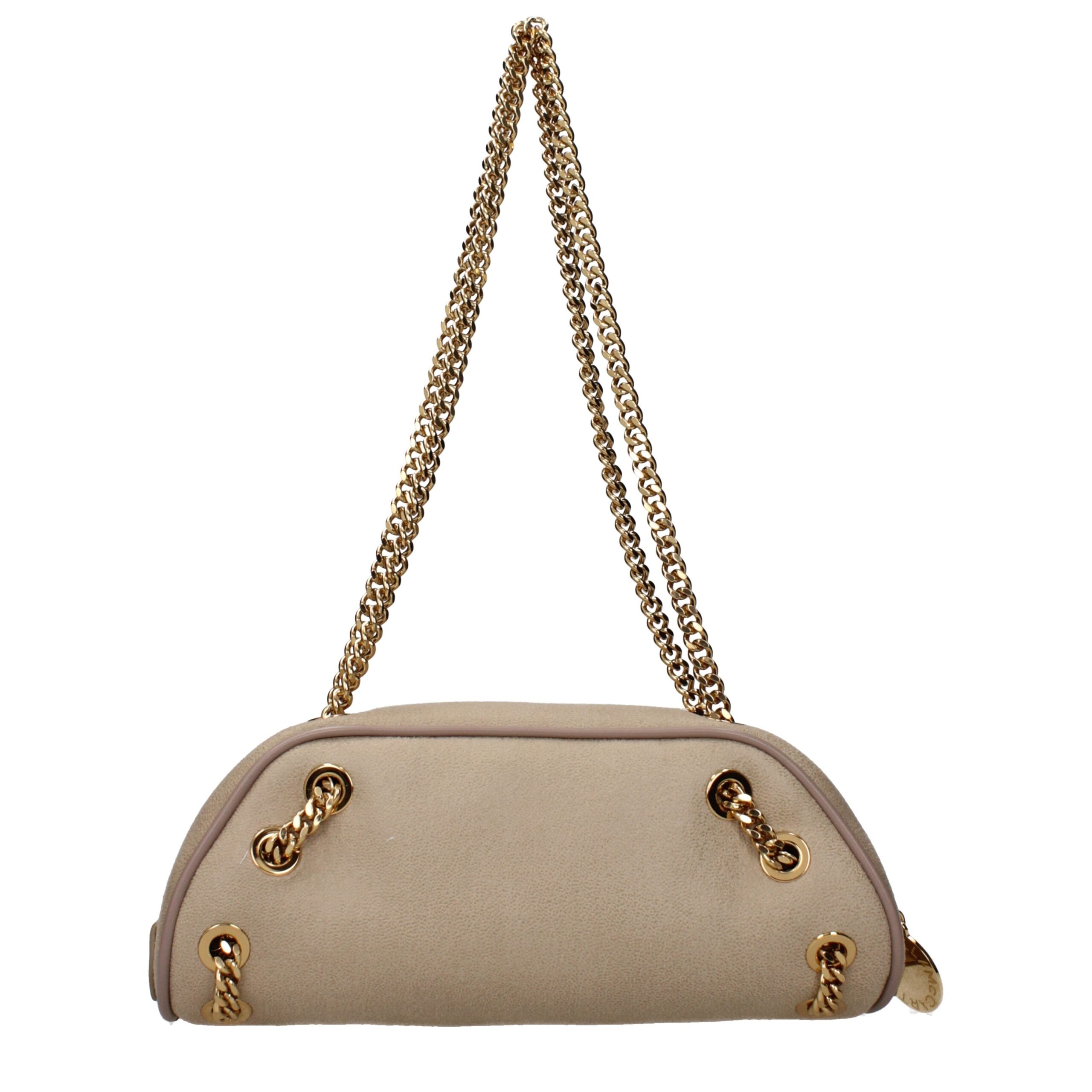 Beige Leather Shoulder Bag