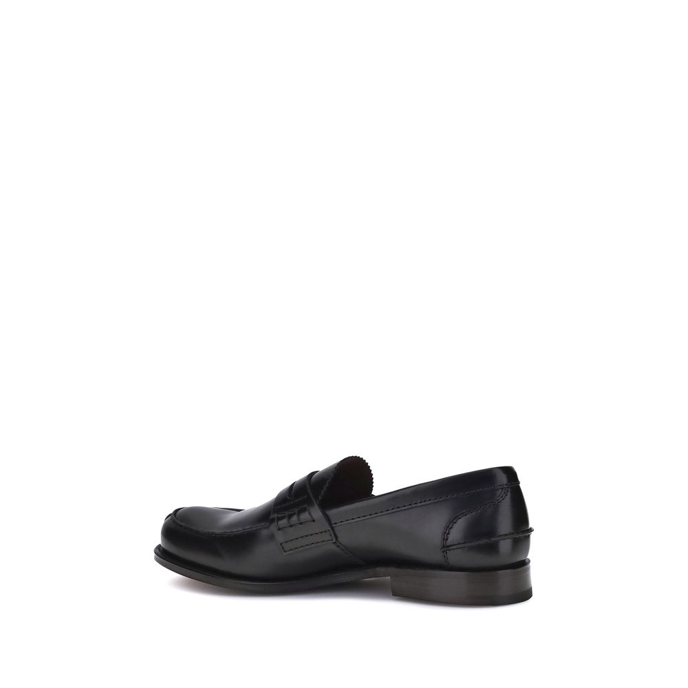 Brown Calf Leather Bos Taurus Slip-On Loafers