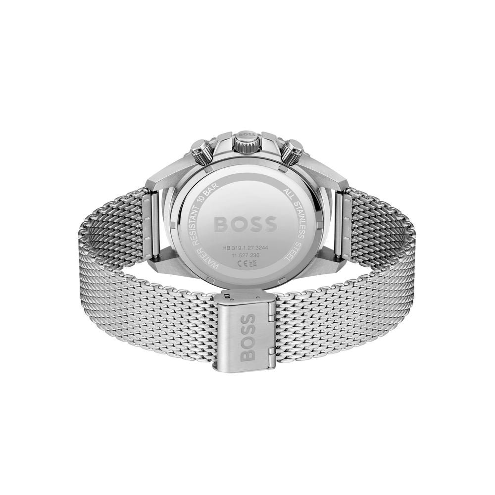 Gray Stainless Steel Dress Watch