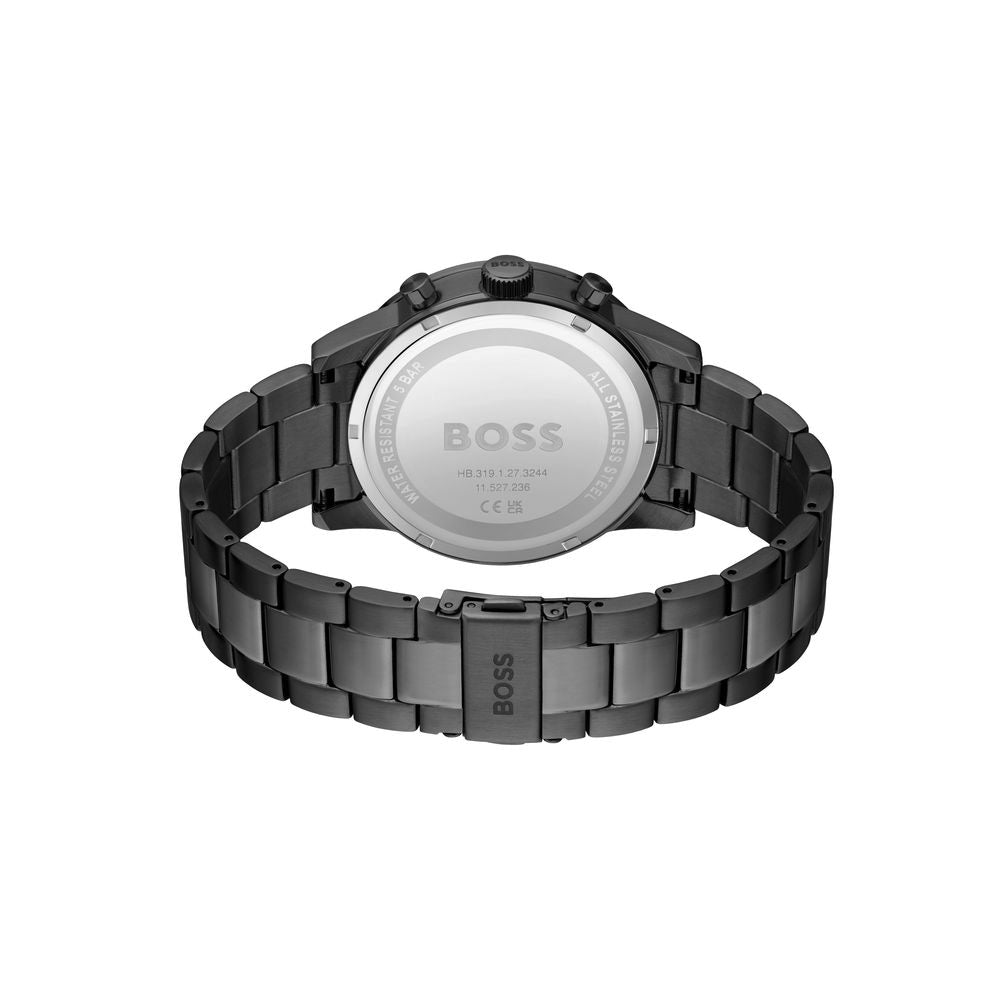 Gray Stainless Steel Dress Watch
