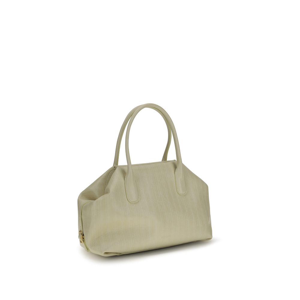Cream Polyethylene Shoulder Bag