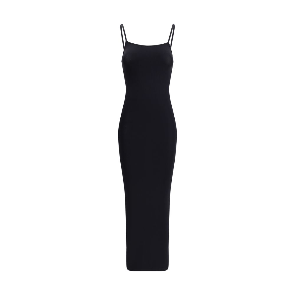 Black Polyamide Casual Dress