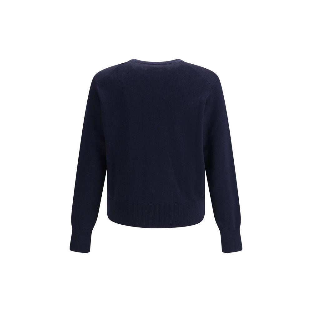 Blue Merino Wool Sweatshirt