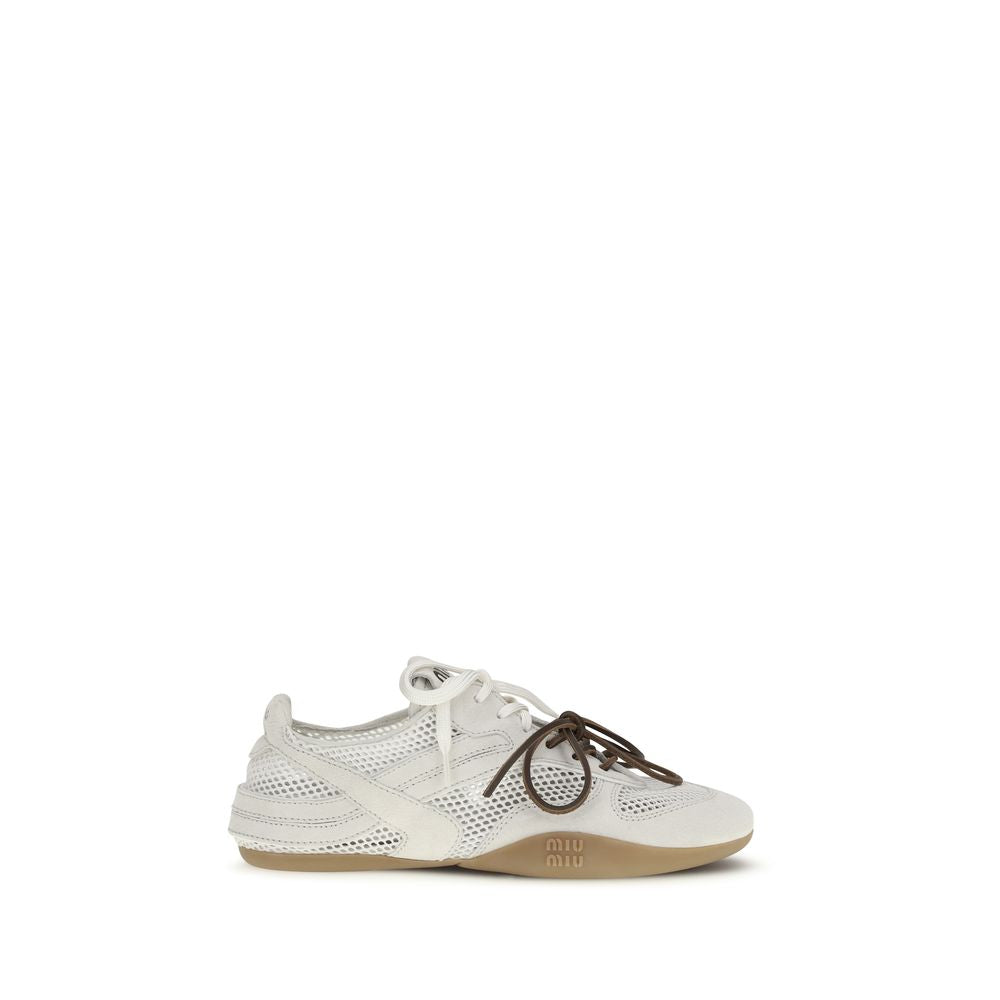 White Calf Leather Bos Taurus Athletic Sneakers