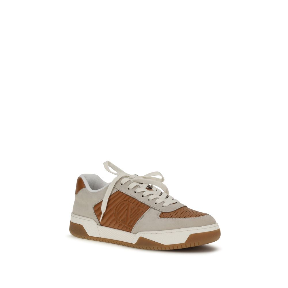 Multicolor Calf Leather Bos Taurus Athletic Sneakers