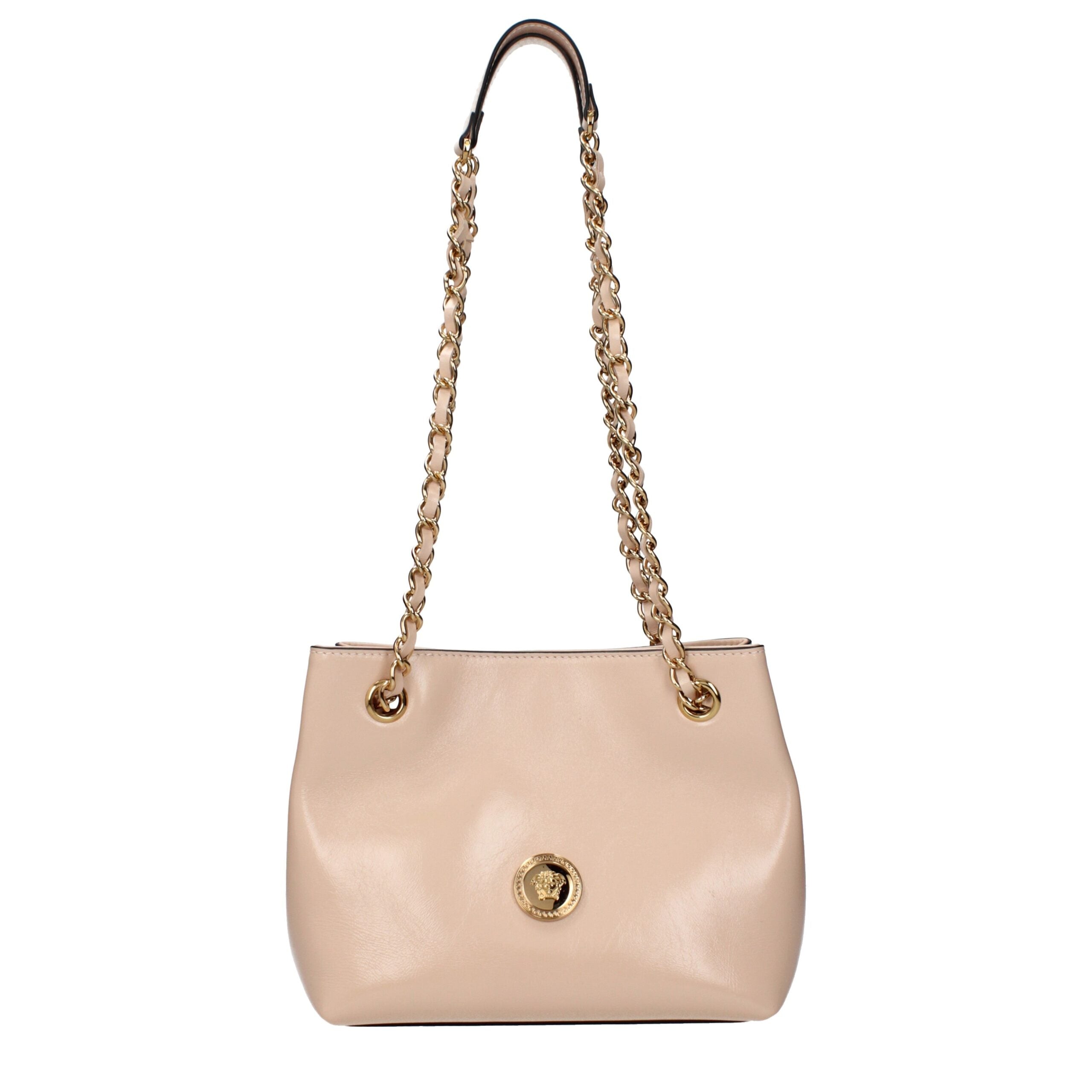 Pink Leather Shoulder Bag