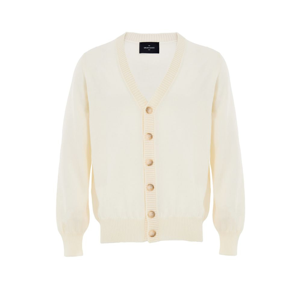 White Wool Cardigan