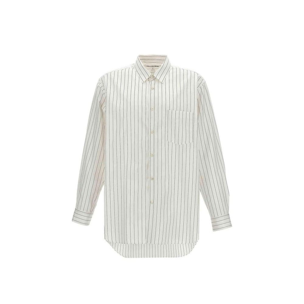 White Cotton Pattern Shirt