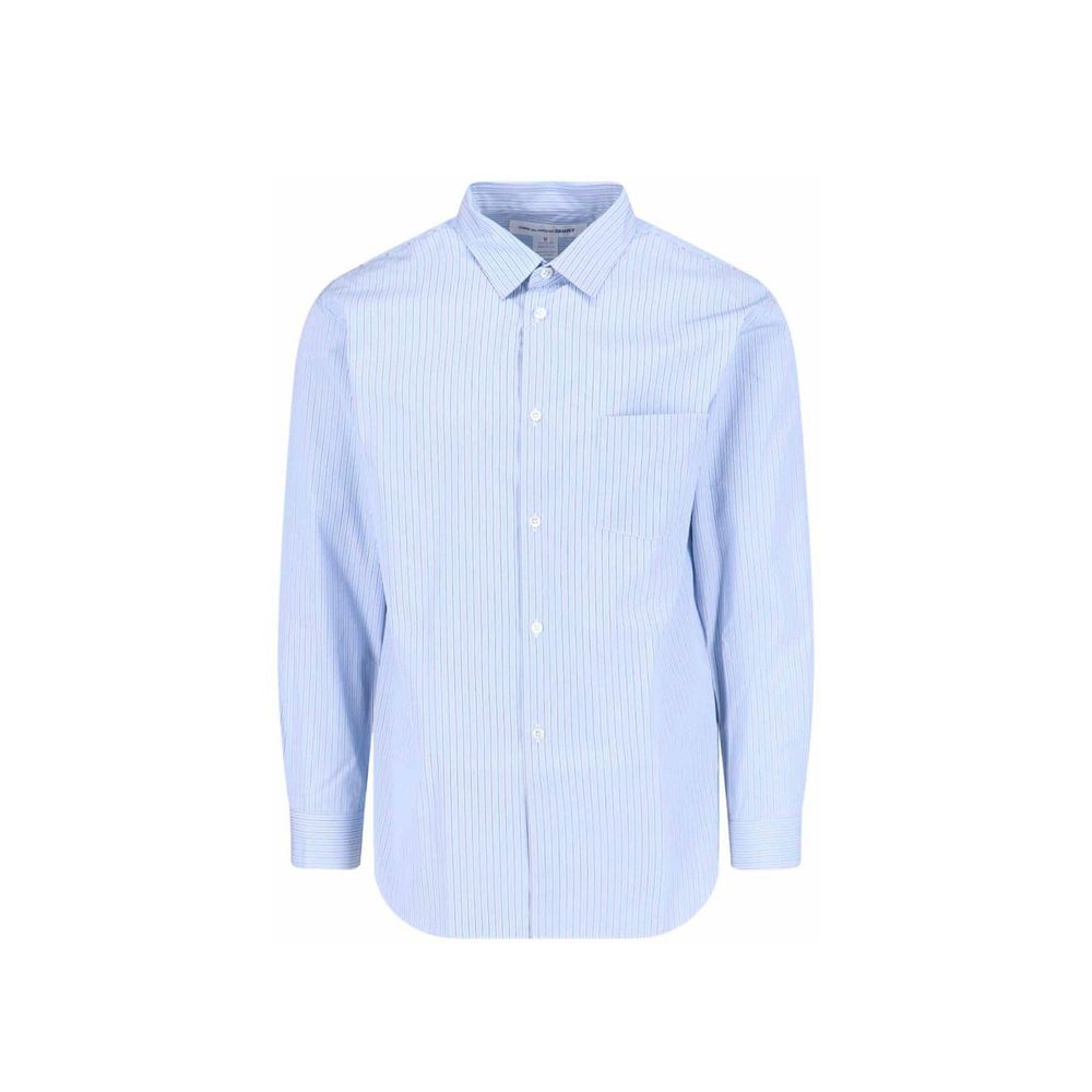 Blue Cotton Pattern Shirt