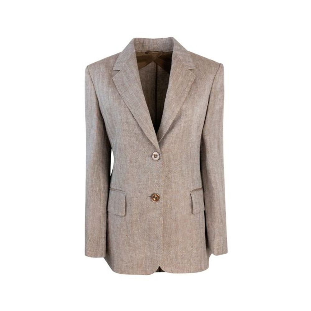 Brown Linen Blazer