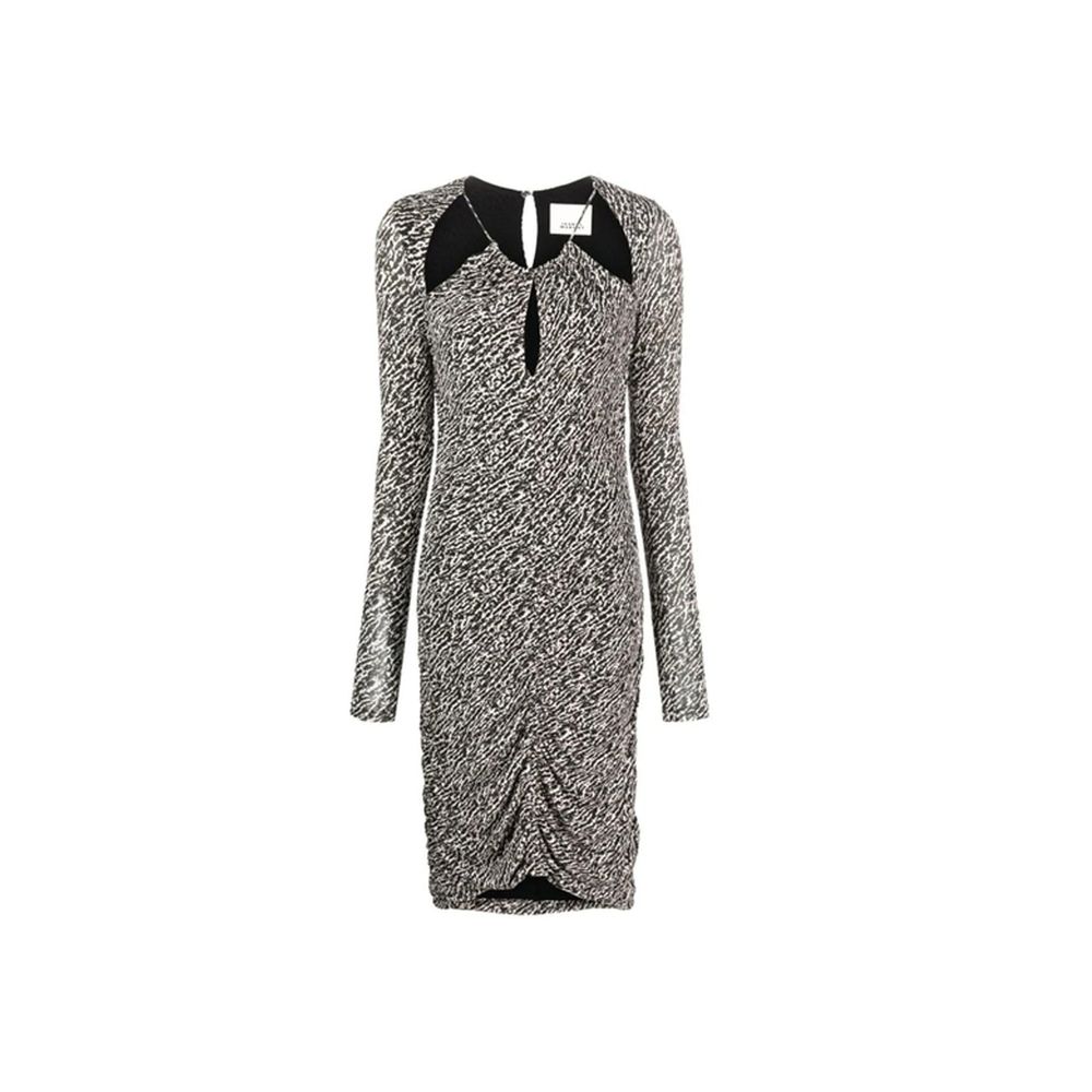 Gray Elastane Casual Dress