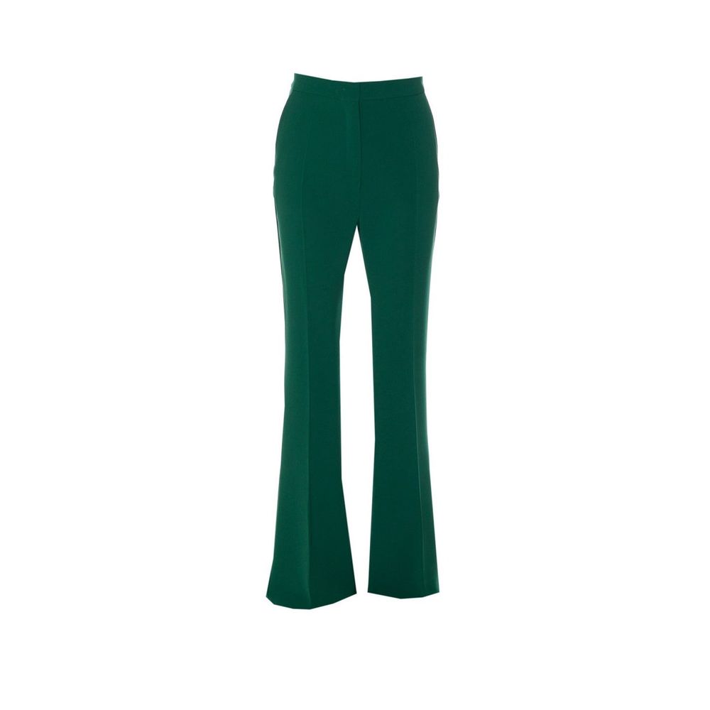 Bicolor Polyester Flared Pants
