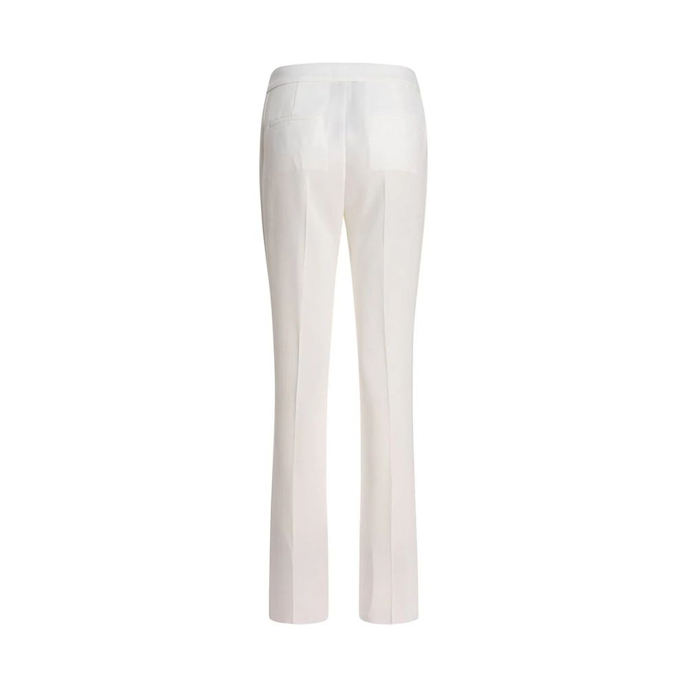 White Polyester Dress Pants