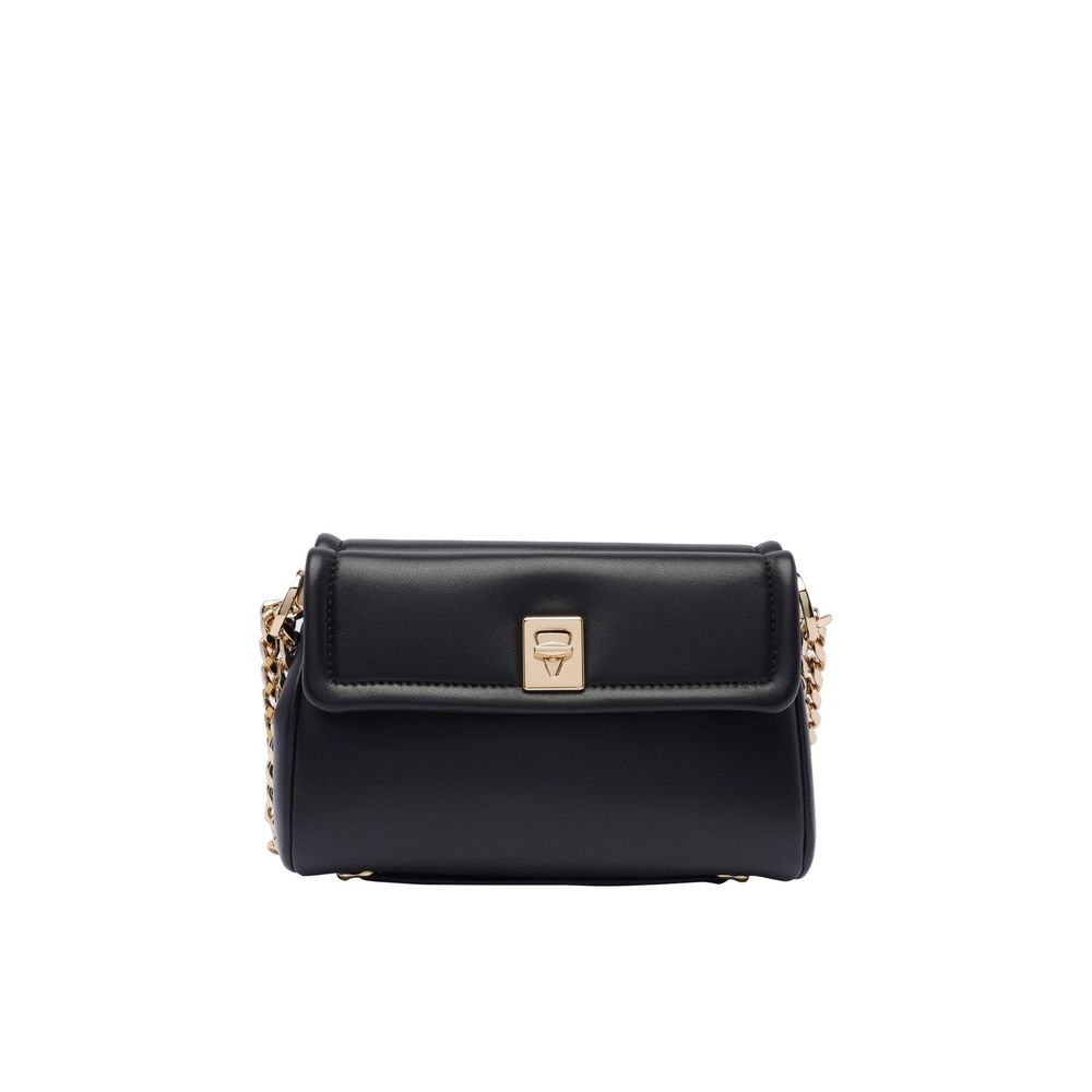 Black Leather Shoulder Bag