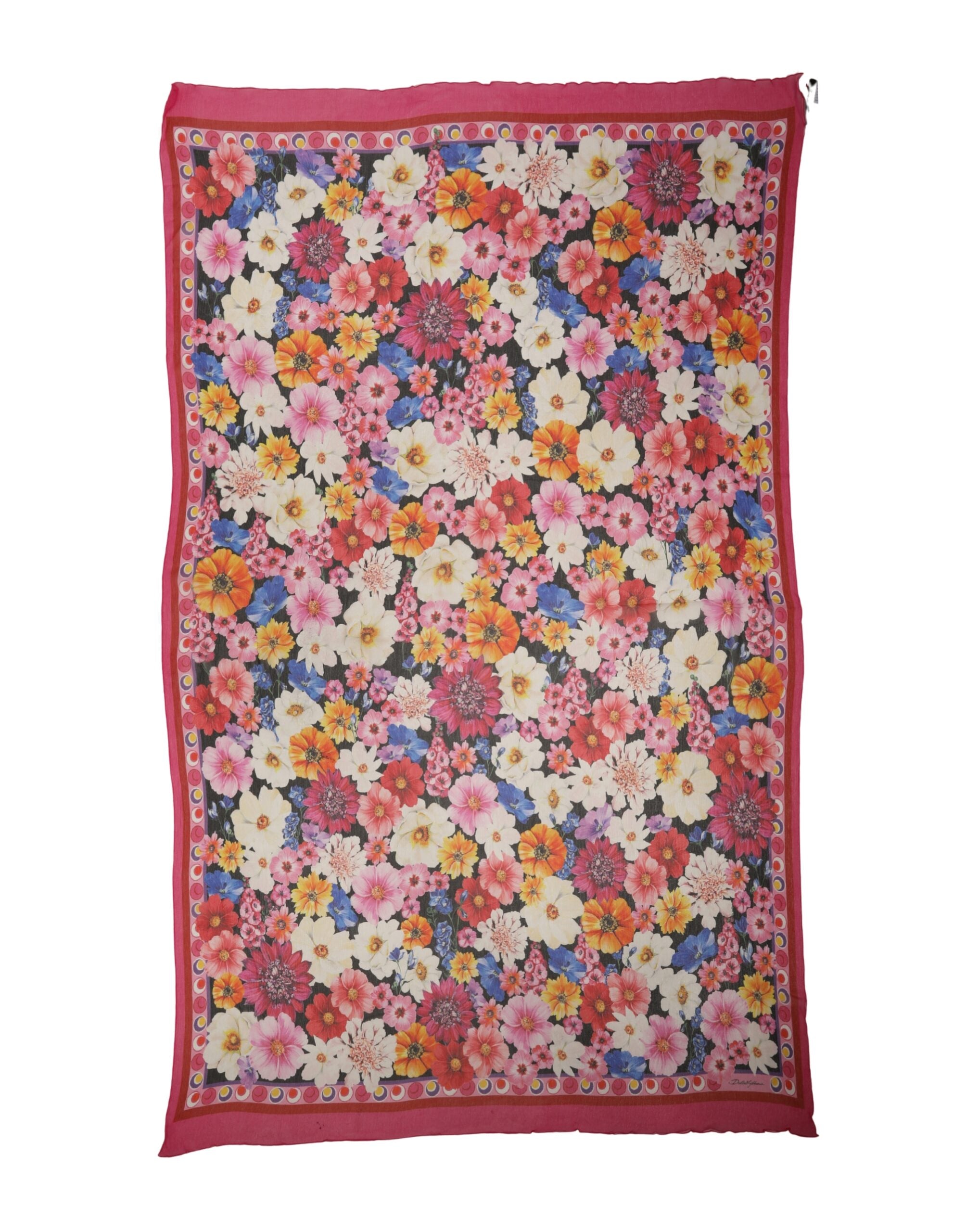 Multicolor Floral Print Shawl Stole 200cm x 120cm  Scarf