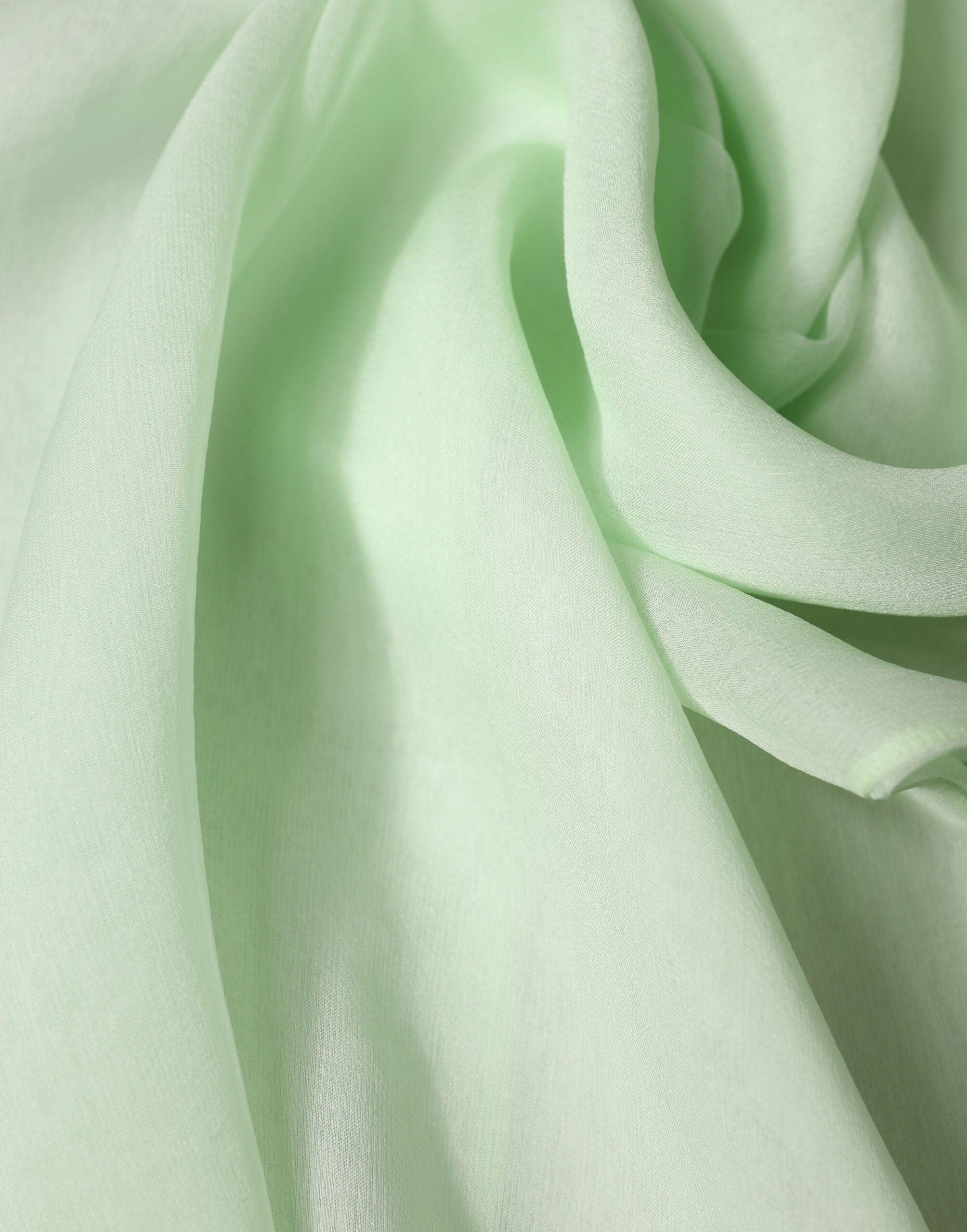 Light Green Silk Sash Wrap Shawl Stole 292cm x 19cm Scarf