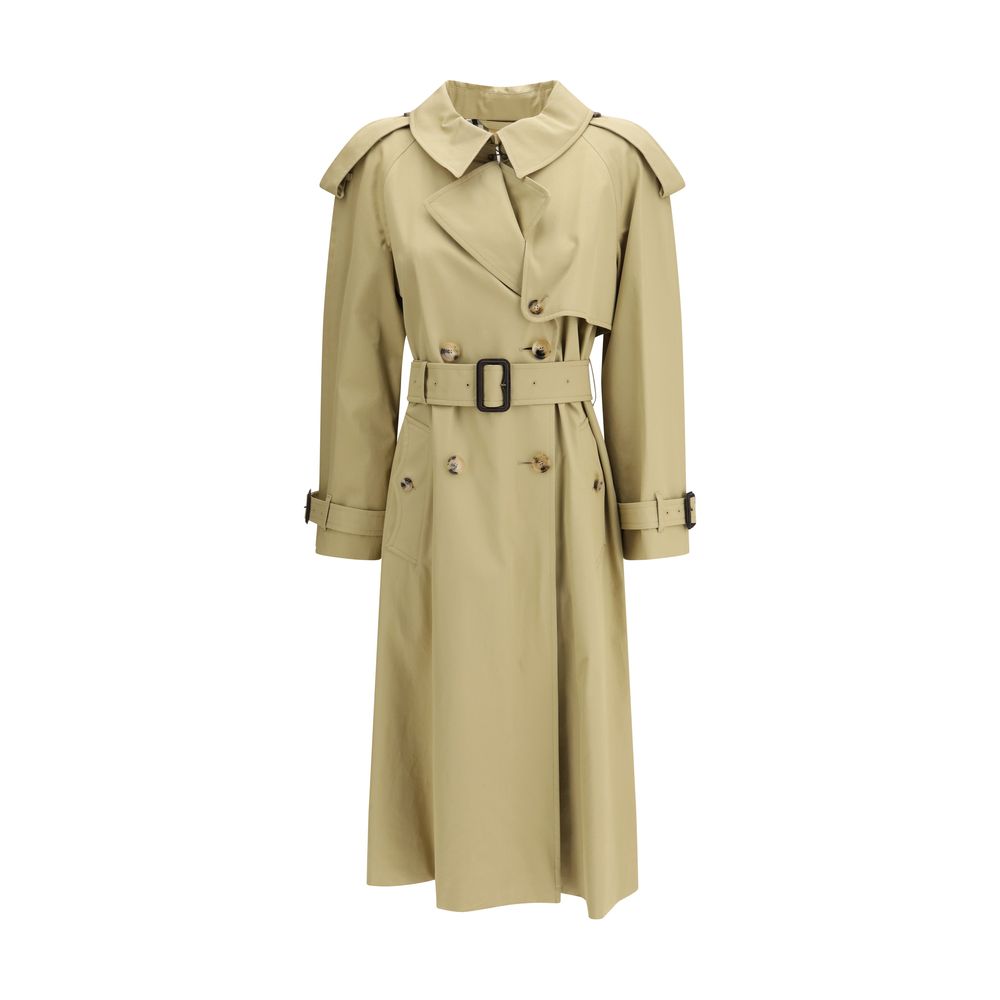 Beige Cotton Trench Coat