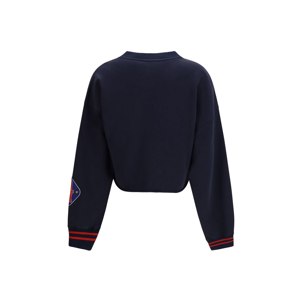 Blue Cotton Sweatshirt