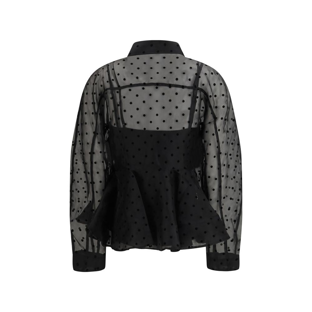 Black Recycled Polyester Pattern Shirt