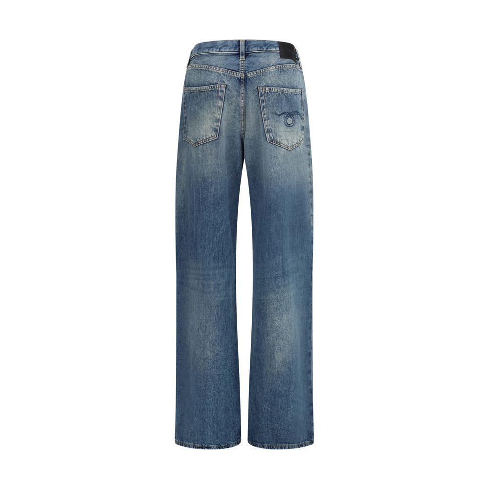 Blue Cotton Jeans Denim