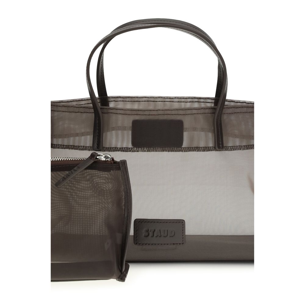 Brown Nylon Shoulder Bag