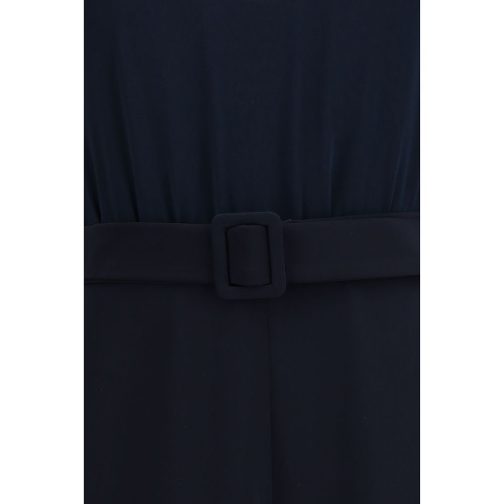 Blue Polyester Jumpsuit